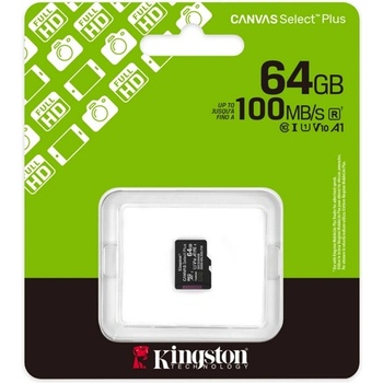 Kingston microSDXC Canvas Select Plus 64GB (SDCS3/64GBSP)