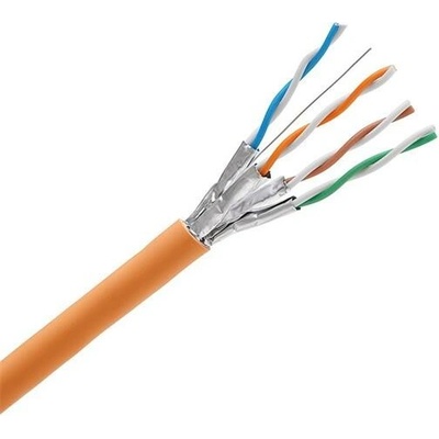 KELine KE550HS23-B2ca SFTP, Cat6A, drot, LSOH, B2ca, AWG23, 10Gbit, cievka, 500m, oranžový