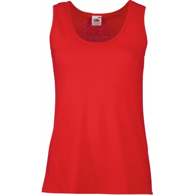 Fruit of the Loom Tílko Lady-Fit Valueweight Vest bez rukávu dámské COT16137600400-red