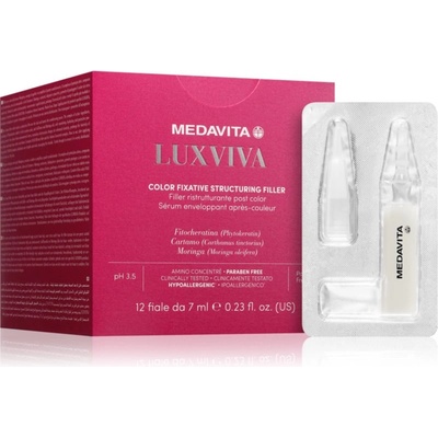Medavita LUXVIVA Color Fixative Structuring Filler ампули след боядисване за всички видове коса 12x7ml