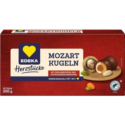 Edeka Mozartovy koule s marcipánem a pistáciemi 200 g