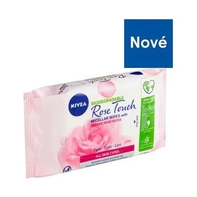Nivea Micellar Wipes Aqua Rose odličovací ubrousky 25 ks
