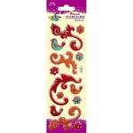 TITANUM Convex stickers soft esy floresy mix 13pcs