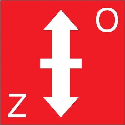 Značka Dymová klapka, plast, 200x200mm