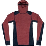 Devold Дамско мериносово термобельо Devold Women's Reverso Merino Hoodie Merino hoodie - Marsala - размер XS (115-2793-0211)