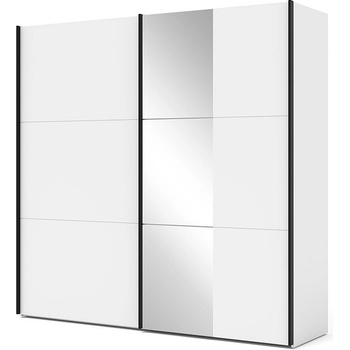 ЕВРОМАР Гардероб 215 см kama бяло с допълнително led осветление