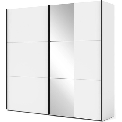 ЕВРОМАР Гардероб 215 см kama бяло с допълнително led осветление