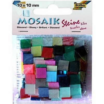 Folia Mozaikové kamienky lesklé 10 x 10 mm