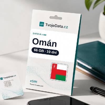 eSIM Omán 66 GB / 9 dní