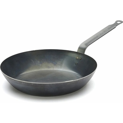 Ocelová pánev de Buyer, 5020.24, BLUE STEEL, styl La Lyonnaise, modrá ocel, 24 cm