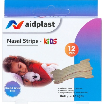 Aidplast Náplasť pre deti na uľahčenie dýchania 12 ks