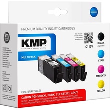 KMP Canon PGI-580XXL PGBK + CLI-581XXL CMY - kompatibilný