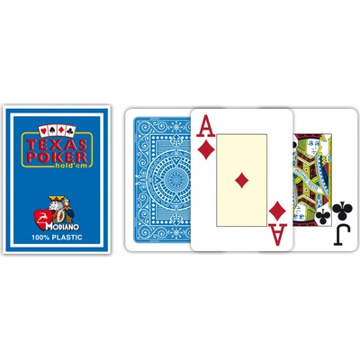 Modiano Texas Poker Size 4 Jumbo Index Profi plastové světle modrá – Hledejceny.cz