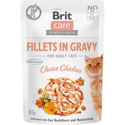 Brit Care Cat kura filety v omáčke 85 g