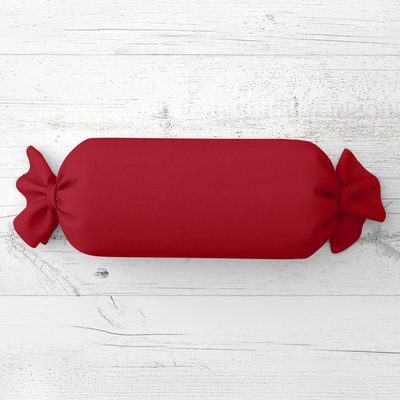Biante Vankúš valec bonbon Rongo RG-087 Jahodovo červený 15x80