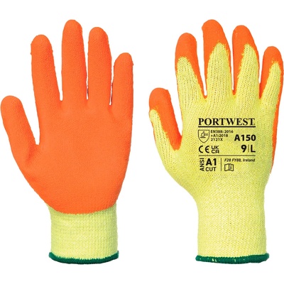 Portwest classic grip a150 / Латексови ръкавици - оранжеви xl (a150orrxl)