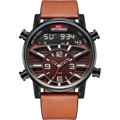 Kat-Wach Часовник Kat-Watch - Тъмно кафяво KP14339 (14339)