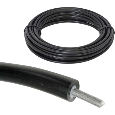 Vysokonapěťový hliníkový kabel průměr 2,5 mm pro elektrický ohradník, dvojitá izolace - 1 m