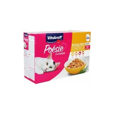 Vitakraft Poésie Classique kuracie krůta kachna v želé 12 x 85 g