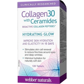 Webber Naturals Collagen30® Колаген + Серамиди 120 таблетки | Webber Naturals (3669 WN)