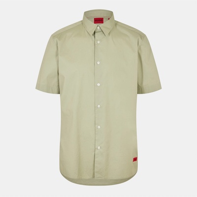 HUGO BOSS Риза с къс ръкав Hugo Men's Short Sleeve Shirt - Open Green 391