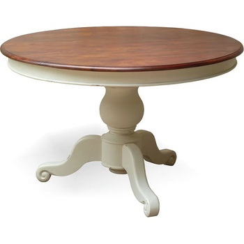 Image 1 of EX Home Трапезна маса EX Home модел Mahagon, 120 см, Масив, Бяла