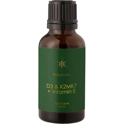 NaturLabs Vitamin D3 + K2 + E extra silný 1000 IU 30 ml
