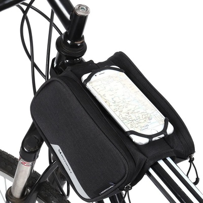 Wozinsky Универсаленa чанта за рамката на колело - Wozinsky Bike Front Frame Storage Bag 1.5L (черен) (WBB14BK)