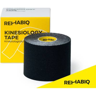 Rehabiq Kinesiology Tape tejpovací páska černá 5 cm x 5 m
