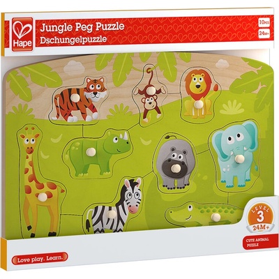 Hape Дървен пъзел - Диви животни (h1405)