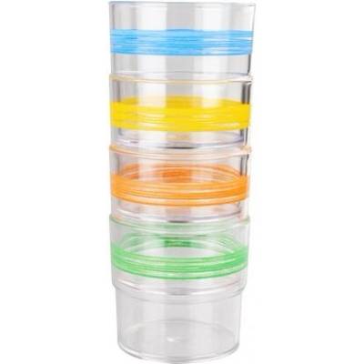 Farebné poháre WACA 4 x 230 ml