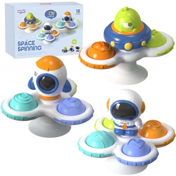 Woopie BABY Space Spinner Pop-it Sensory Toy Vyměnitelné 3 ks.