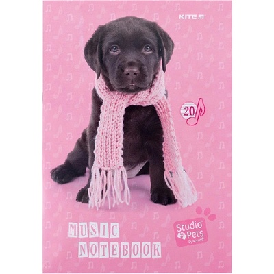 Kite Нотна тетрадка Kite Studio Pets A4 20л (1120052-SP24-404)