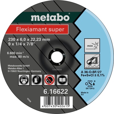 Metabo Brusný kotouč lomený 22.23 mm 616739000 25 ks