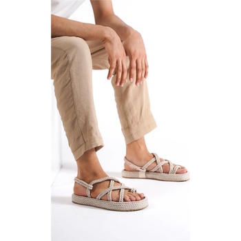 BOA Shoes Мъжки ежедневни сандали - Цвят Крем #383556 (383556_Крем)