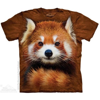 The Mountain batikované triko Red Panda Portrait hnědé