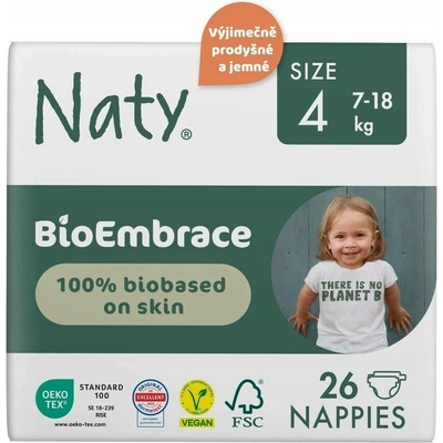 Eco By Naty Bioembrace maxi 7-18 kg 26 ks