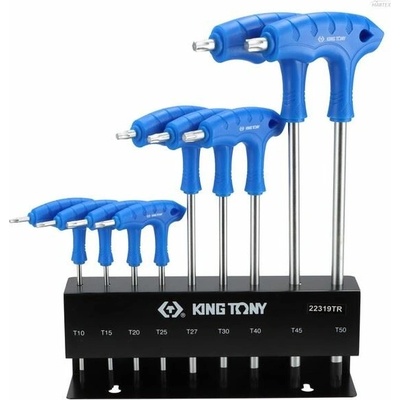 King Tony Sada klíčů torx typ L T10-50 8ks 22319TR