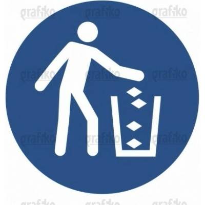 Grafiko | Udržuj pořádek - Materiál Samolepící PVC folie, Rozměr ⌀200 mm