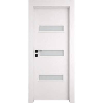 EUROSTILL Интериорна врата с каса EUROSTILL MILANO с остъкление TW 88x205 cm Бяло (DMTW20588W150/S)