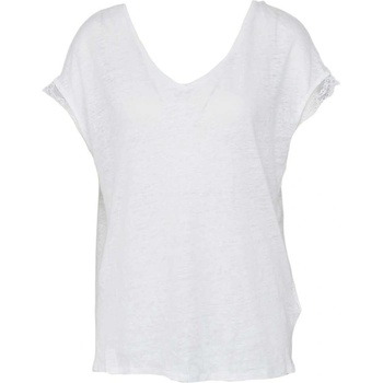 CAMAIEU Бяла тениска с къс ръкав CAMAIEU | Byal | ЖЕНИ | L