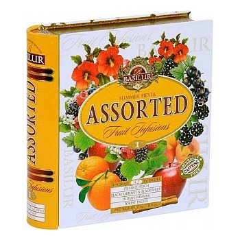 BASILUR Fruit Infusions Book Summer Fiesta plech 32 x 1,8 g