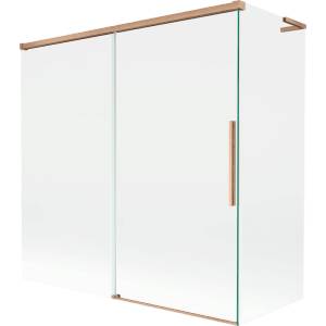 Mexen Rox L двукрила плъзгаща се преграда за вана 160 + 70 x 150 см, прозрачна, (8C9L-160-070-65-00)