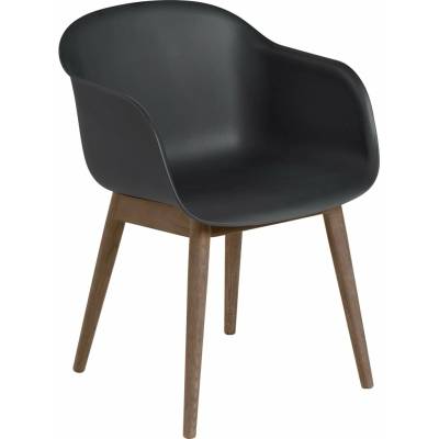 Muuto Fiber Wood Base Black / Stained Dark Brown