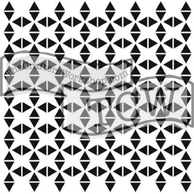 The Crafter´s Workshop Šablona TCW 12"x12" Tribal Triangles