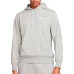 Nike Мъжки суичър Nike Club French Terry Pullover Hoodie - Dark Grey Heather / Light Smoke Grey / White - размер XL (017-4502-0214)