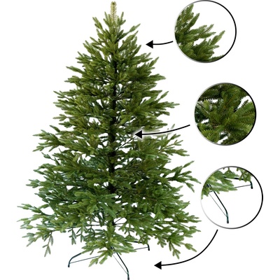 FOXIGY Коледна елха Кавказки смърч 3D 220cm Royal (SRK-G-220)
