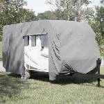 vidaXL Покривало за каравана сиво 670x250x220 cm Нетъкана материя (4015868)