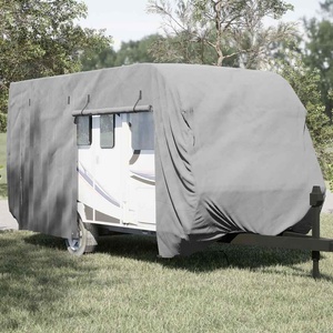 vidaXL Покривало за каравана сиво 670x250x220 cm Нетъкана материя (4015868)