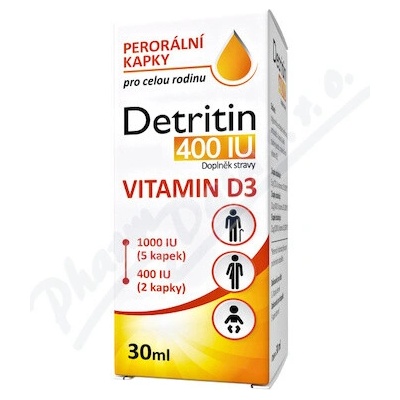 Detritin Vitamin D3 400 IU kvapky 30 ml